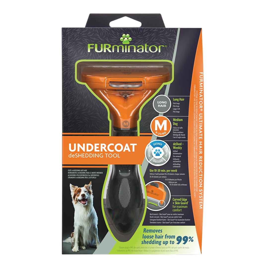 FURminator for Dogs with Long Hair - Medium