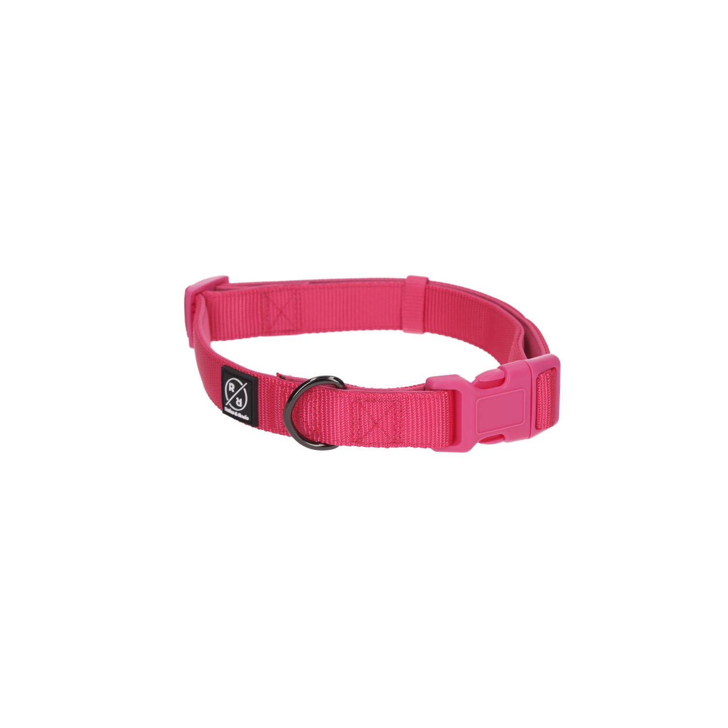 Rufus & Rosie Padded Dog Collar, Medium, Pink
