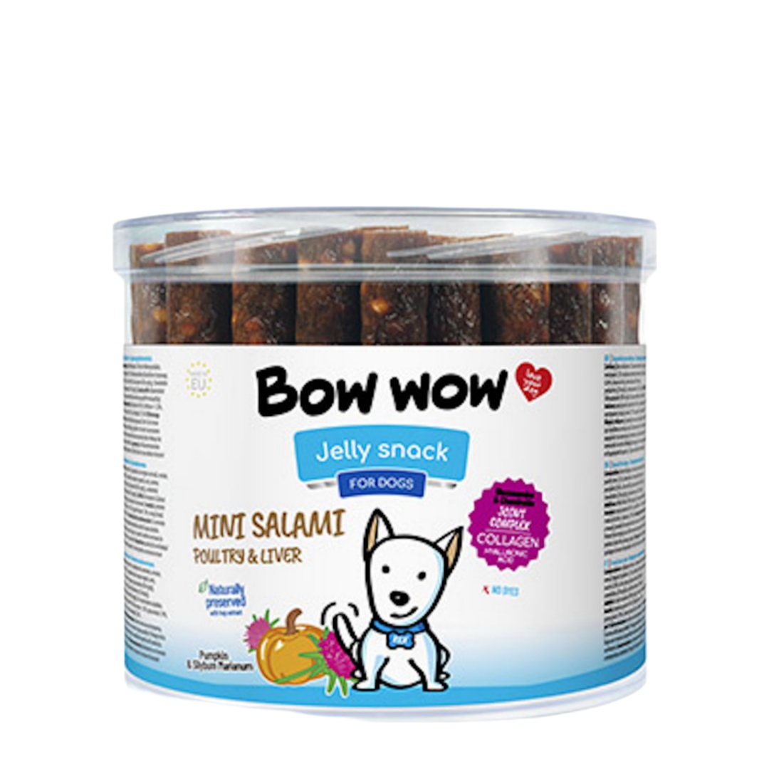 Bow Wow Salamis Chicken & Liver Stick Dog Treat 20g