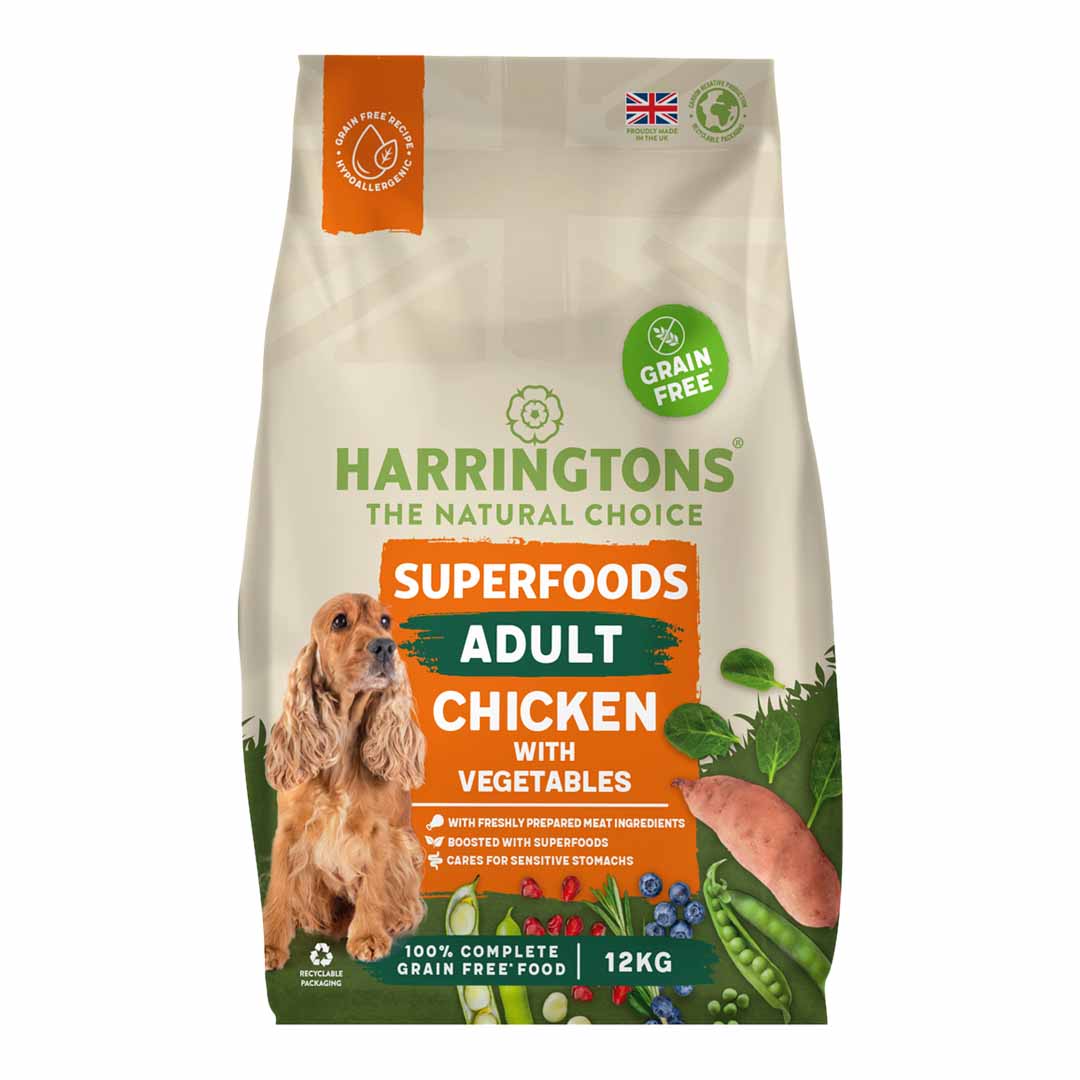 Harringtons Adult Grain Free Chicken with Superfoods Dry Dog Food 12kg