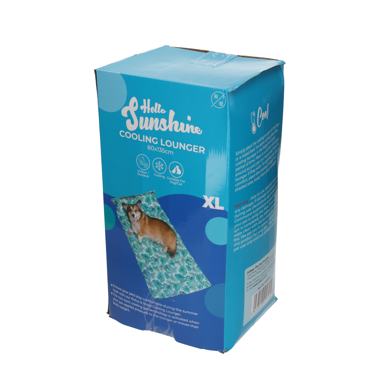Rufus & Rosie Dog Cooling Lounger, 80x135cm
