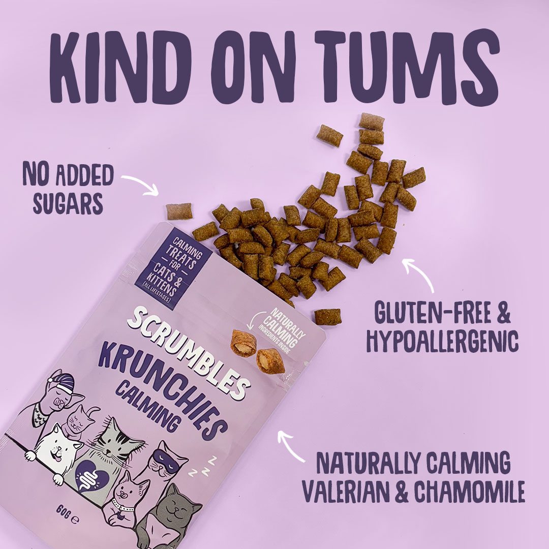 Scrumbles Krunchies Cat Calming Pillow Treats 60g