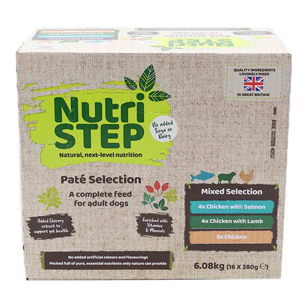 NutriSTEP Wet Dog Food Multipack Trays 16x380g