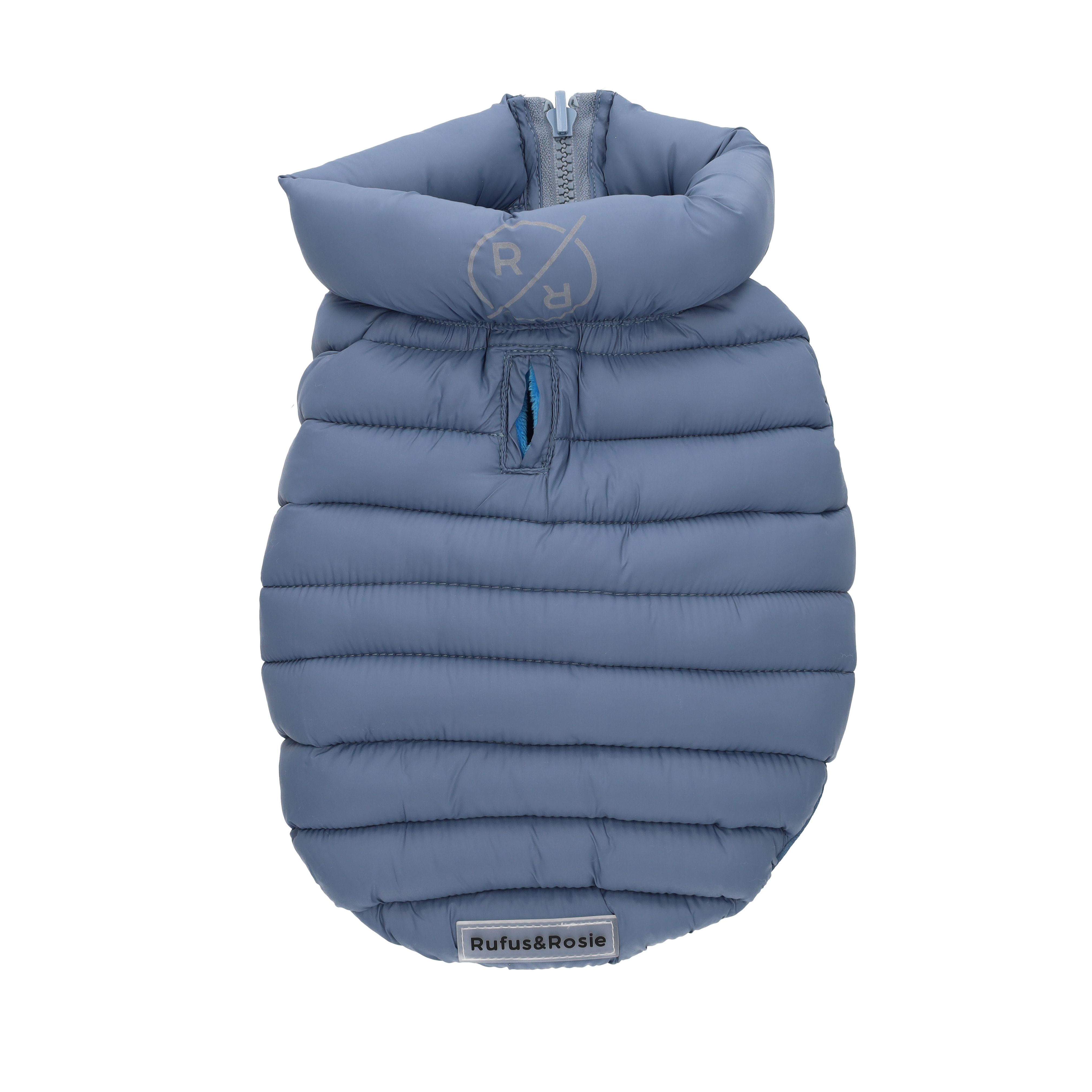 Rufus & Rosie Dog Puffer Jacket Blue M Plus
