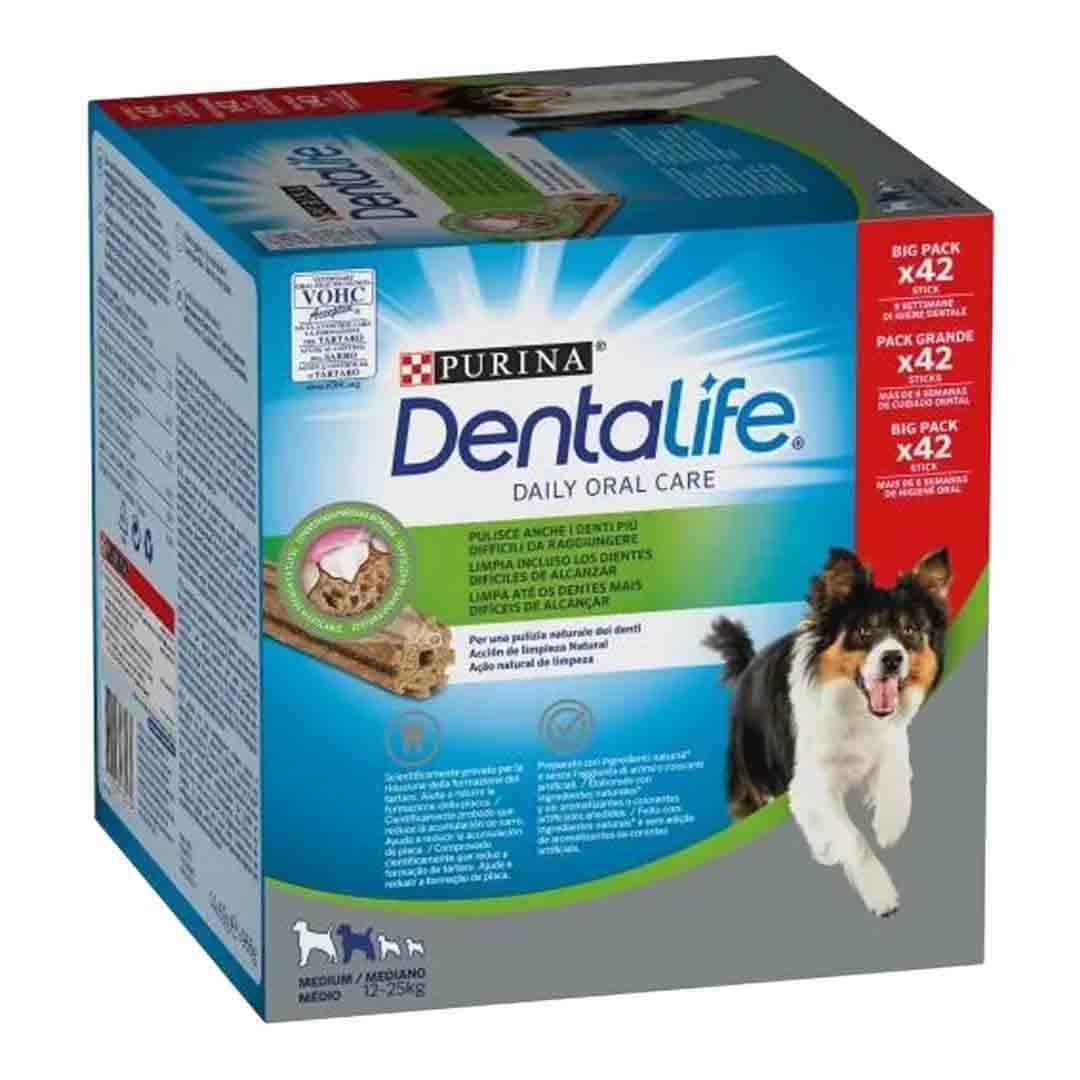 Dentalife Adult Medium Dog Daily Dental Chews, 42 Sticks