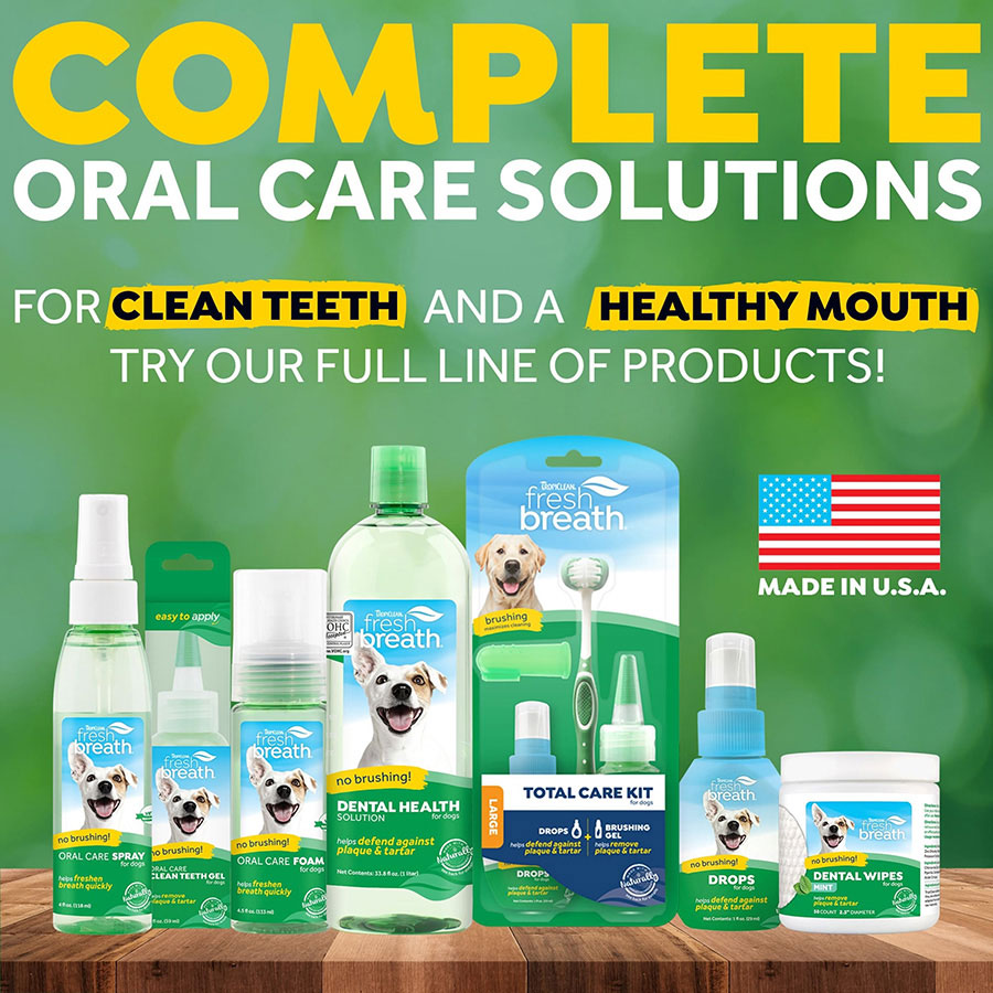 Tropiclean Fresh Breath No Brushing Oral Care Gel for Dogs 118ml
