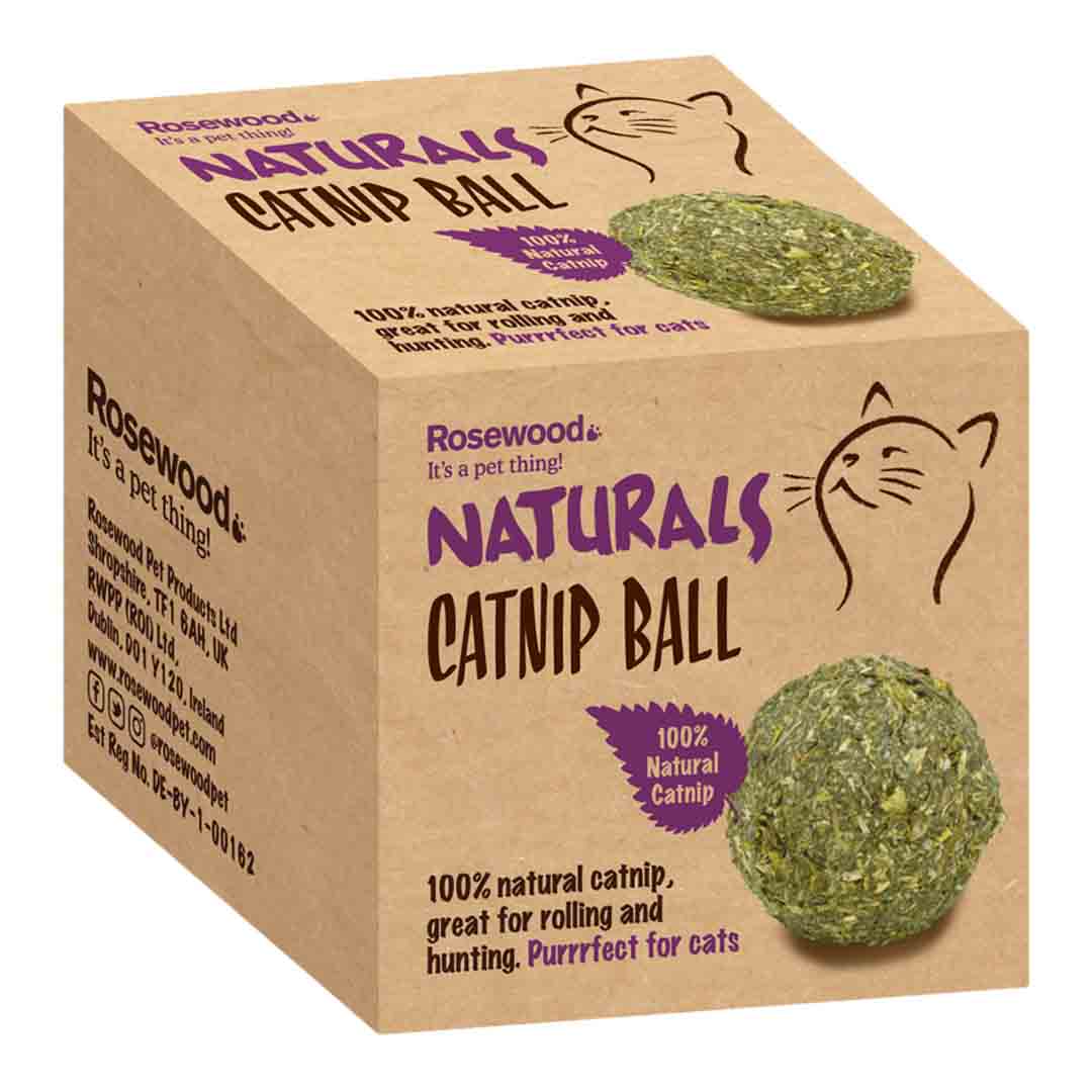 Rosewood Cat Naturals Bavarian Catnip Ball, 100% Natural Catnip