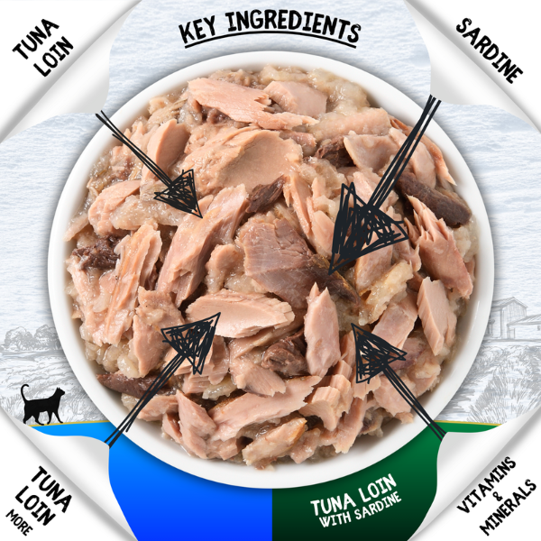 Cookhouse Luxury Complete Cat Food Tuna Loin Fillets in Jelly Multipack 6x70g