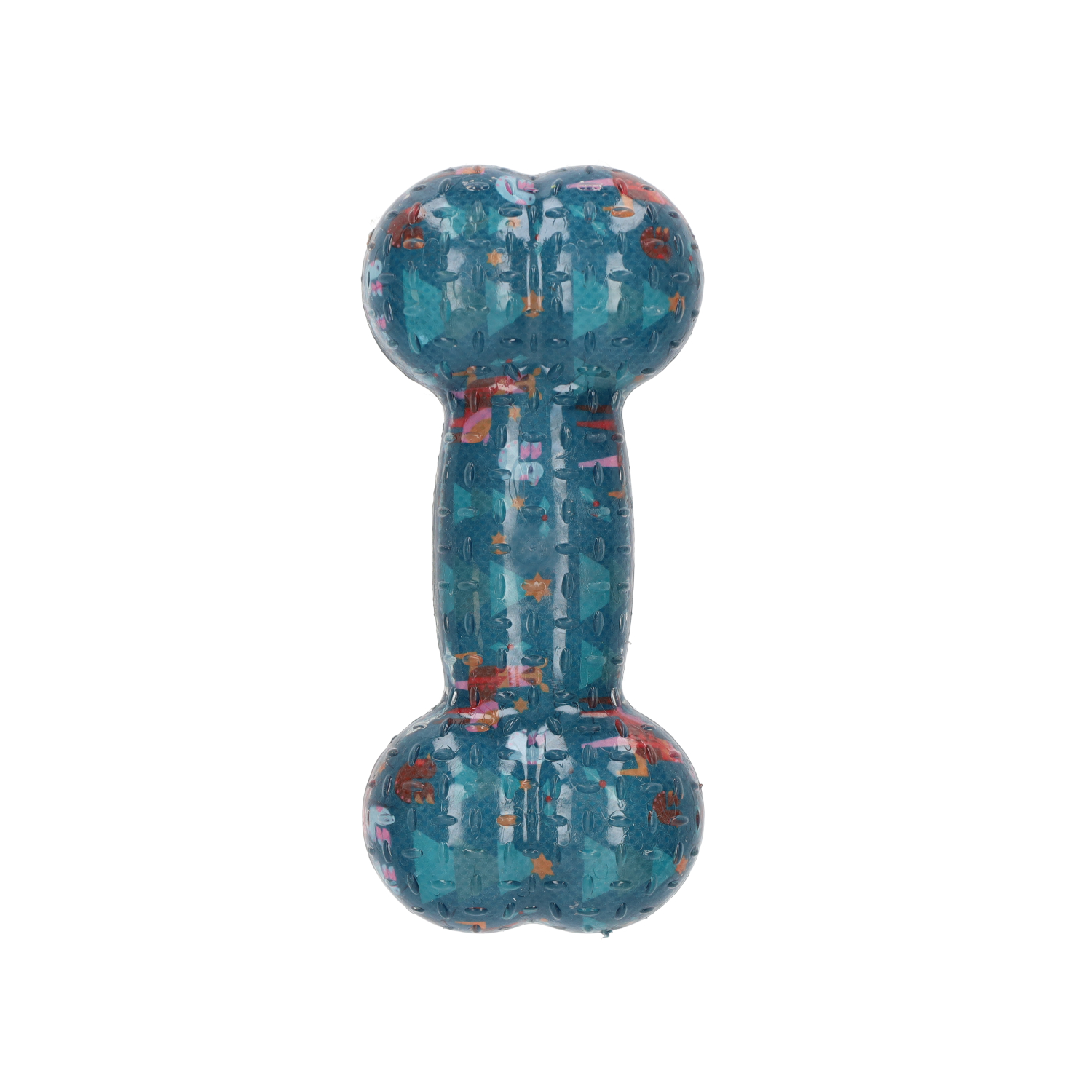 Rufus & Rosie Christmas Rubber Bone Dog Toy