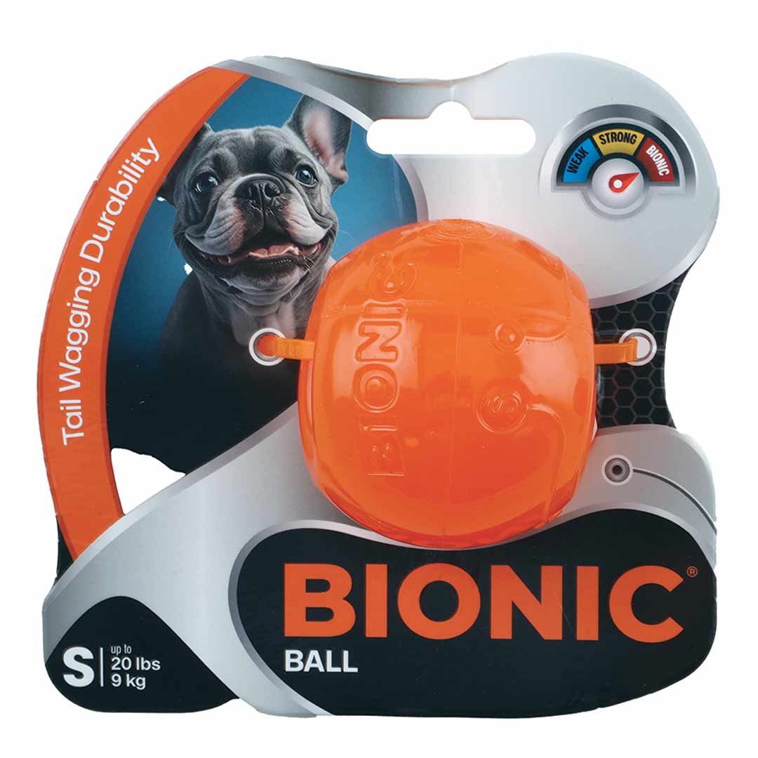 Bionic Dog Ball Toy, Small, Orange