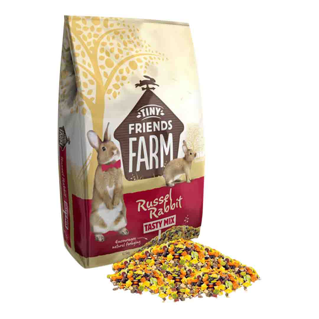 Tiny Friends Farm Russel Rabbit Tasty Mix, Rabbit Food 12.5KG