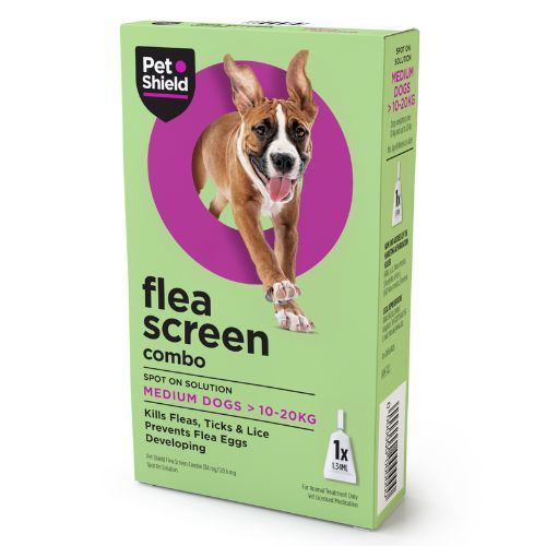 Pet Shield Flea Screen Combo for Medium Dogs 1 Pipette