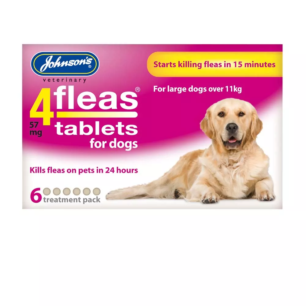 Johnson's 4Fleas Tablets Large Dog 6 Tablets