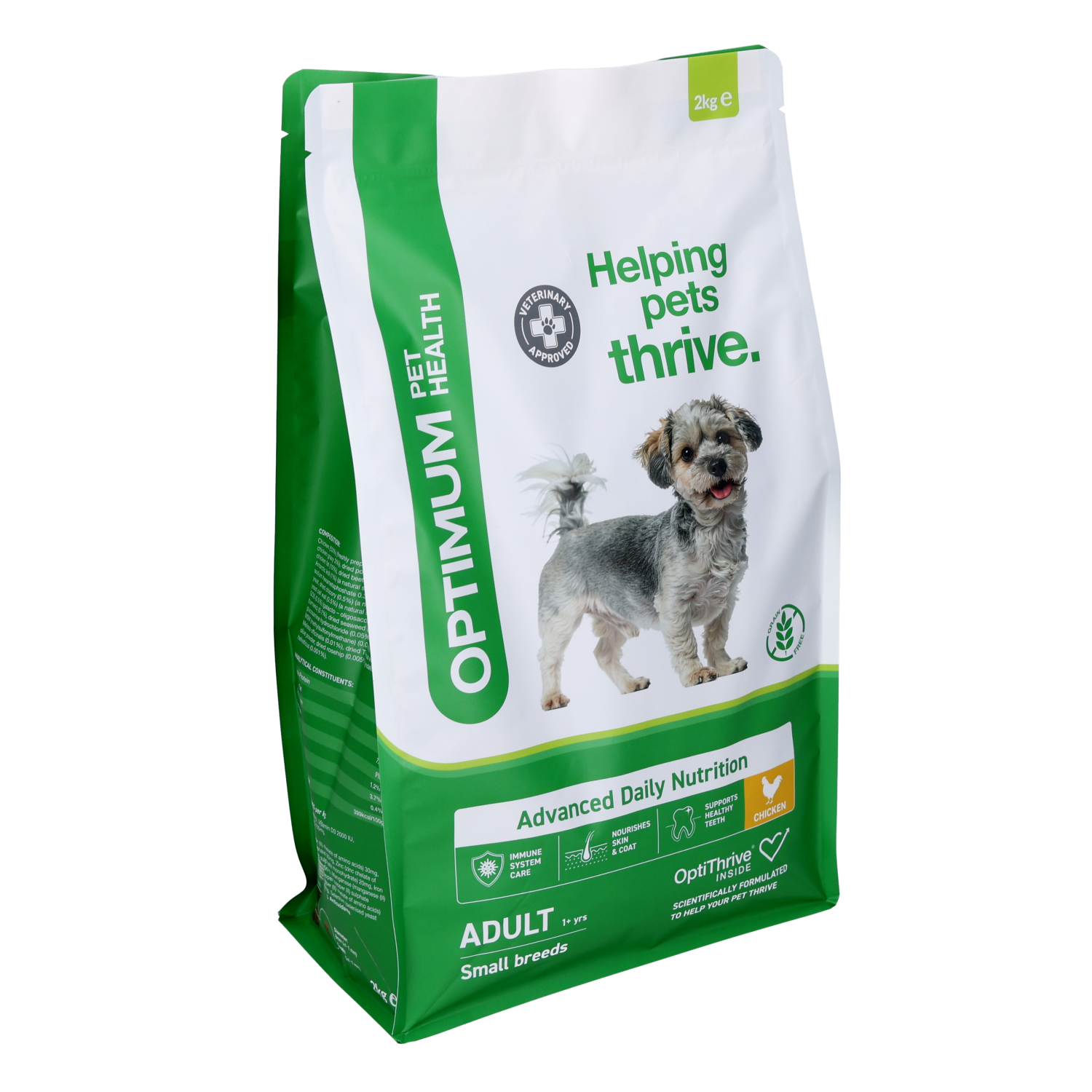 Optimum Pet Health Small Breed Adult Dry Dog Food, 2kg