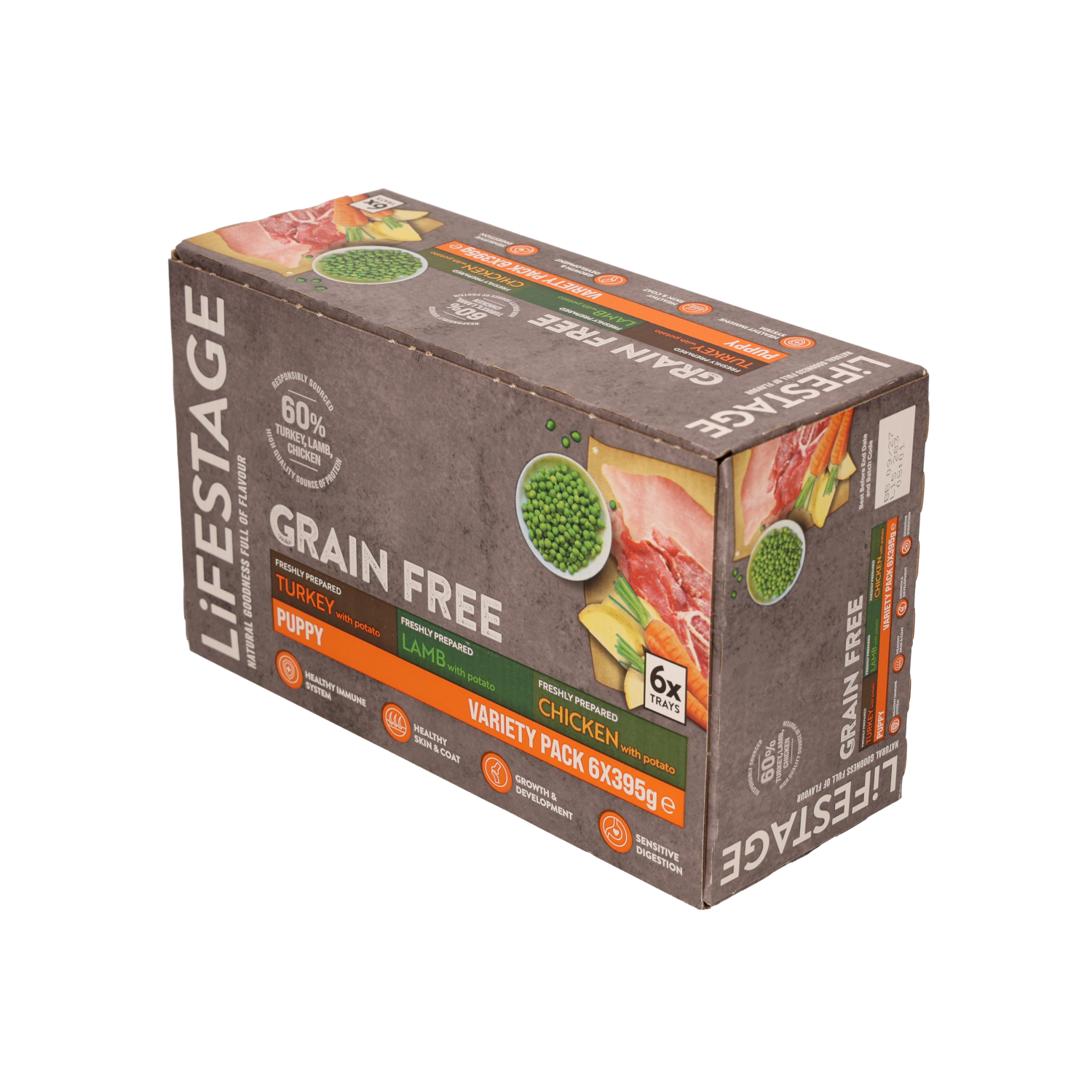 Lifestage Grain Free Puppy Food Variety Pack 6x395g