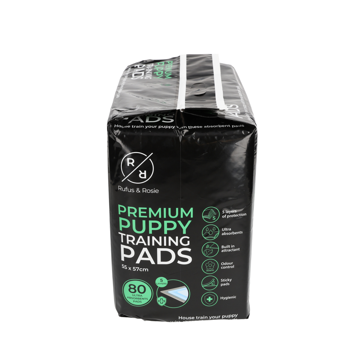 Rufus & Rosie Puppy Pads, 80 Pack