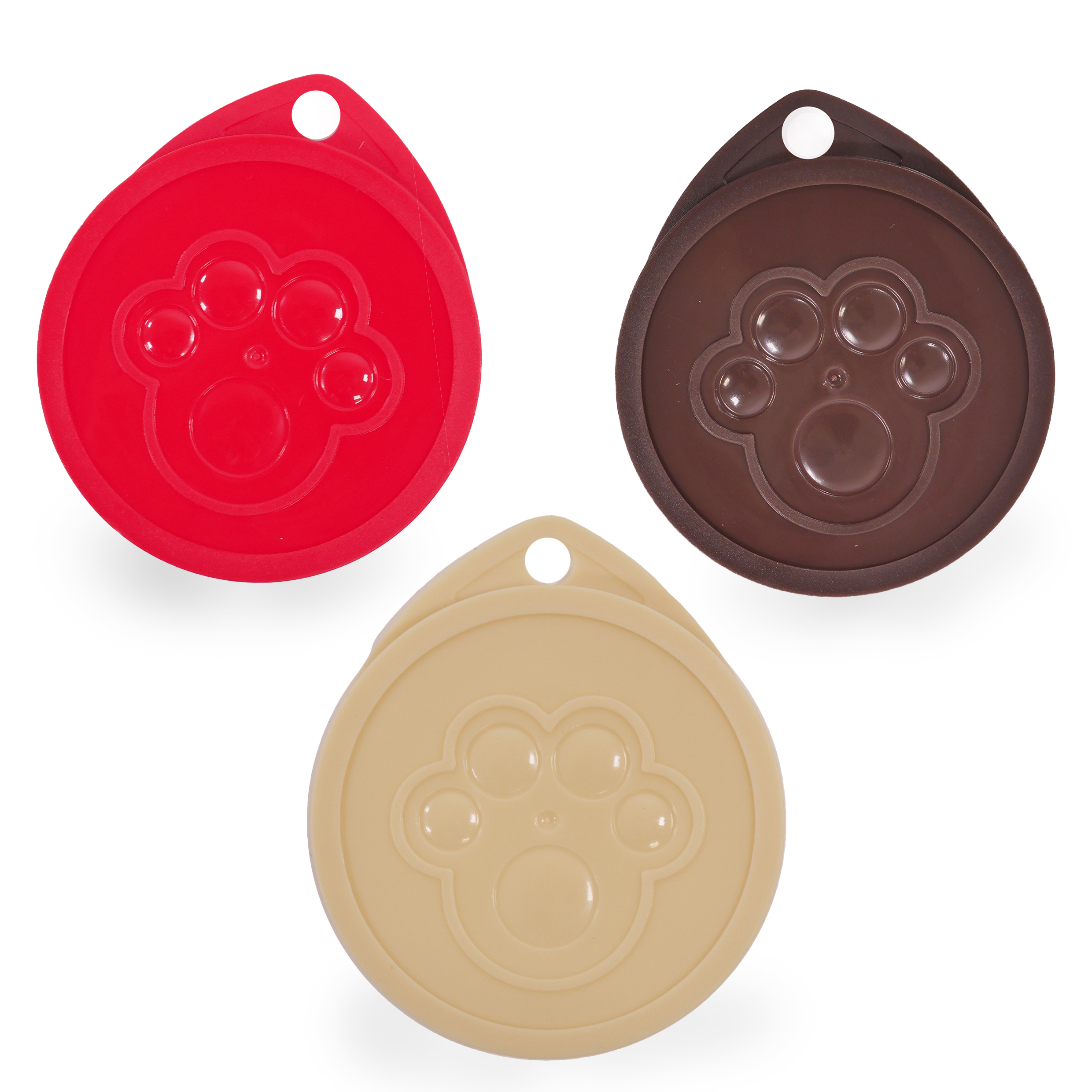Rosewood Small Silicone Pet Food Can Covers - 3-Pack