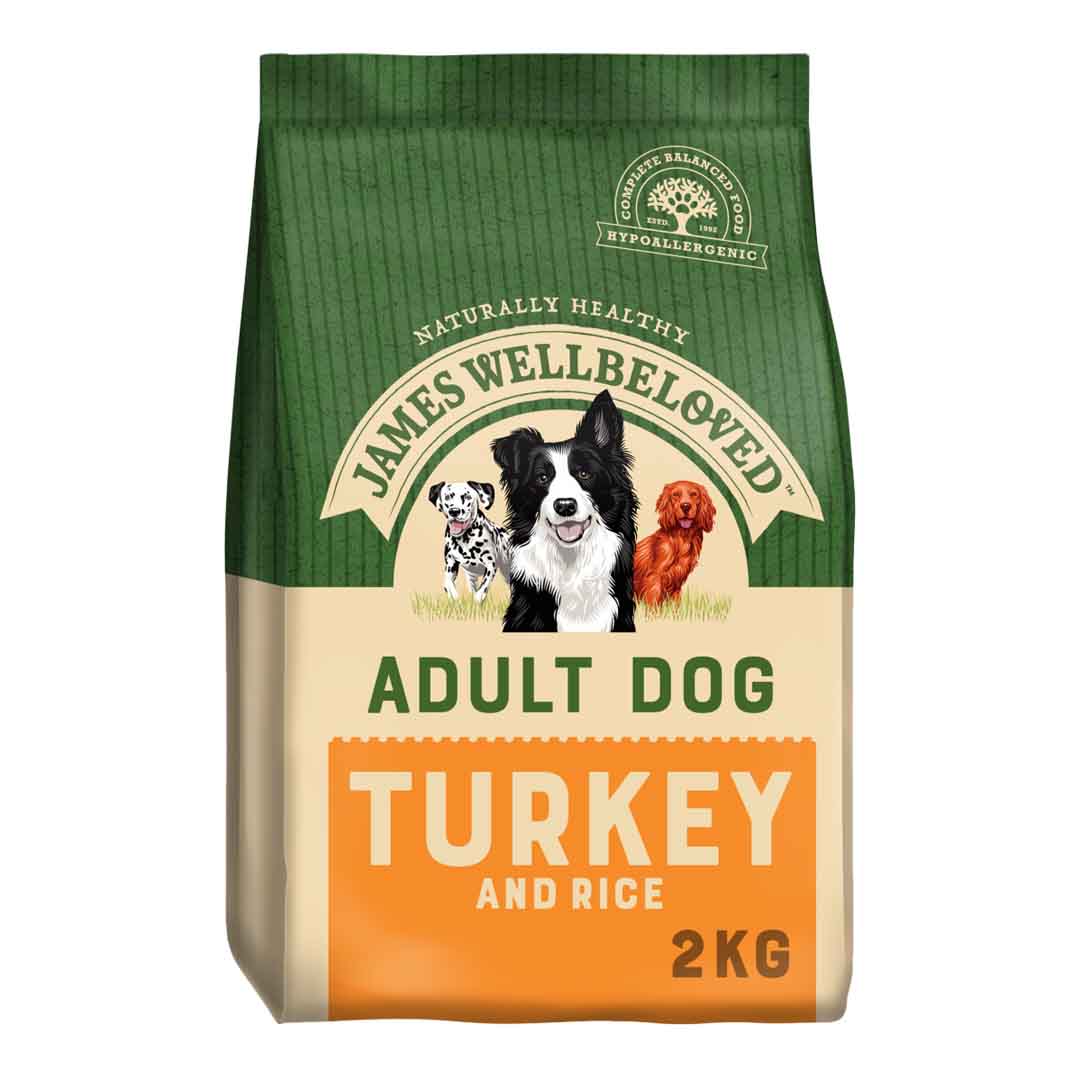 James Wellbeloved Adult Turkey & Rice Dry Dog Food, 2kg