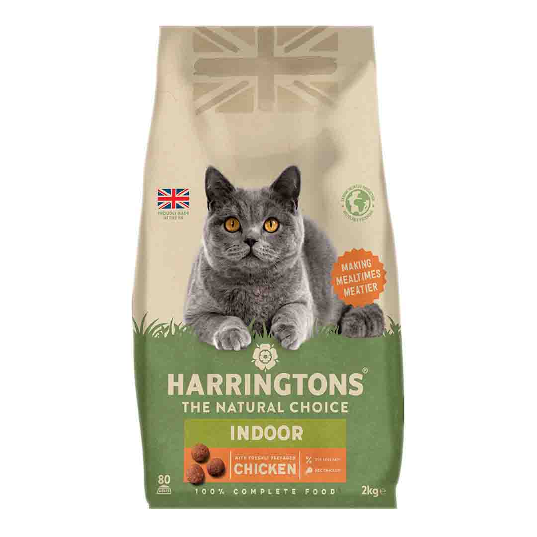 Harringtons Indoor Dry Cat Food with Chicken, 2kg