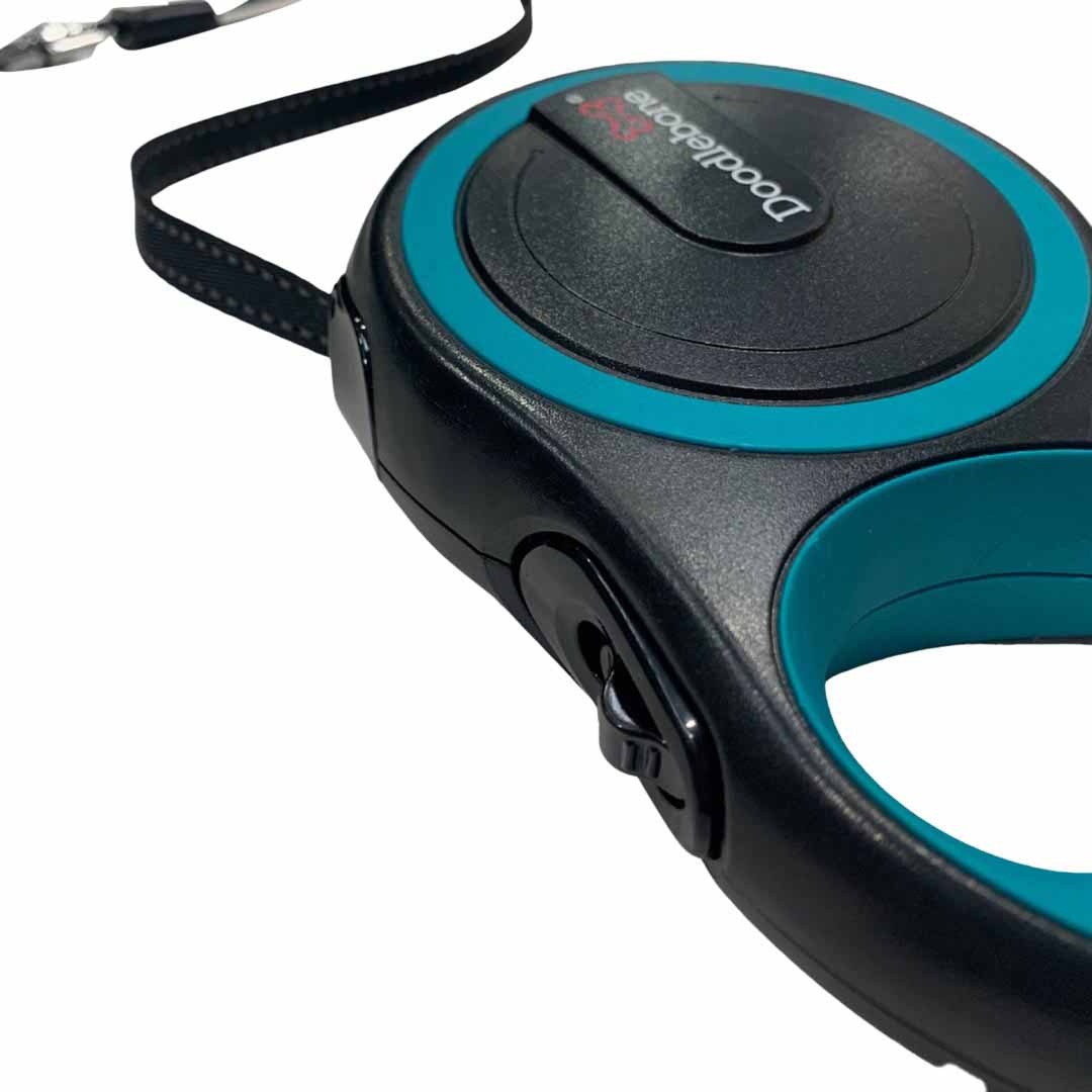 Doodlebone Retractable Dog Lead in Coal 5m