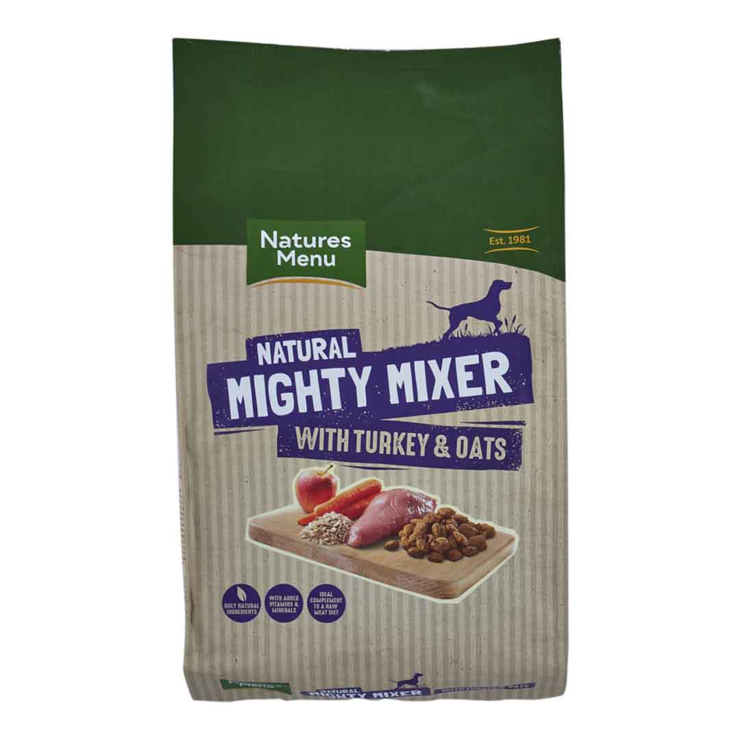 Natures Menu Dog Food Mighty Mixer Biscuit with Turkey and Oats 2kg