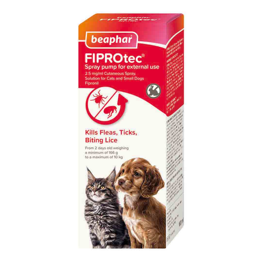 Beaphar FIPROtec Flea, Tick & Lice Spray for Kittens & Puppies, 100ml