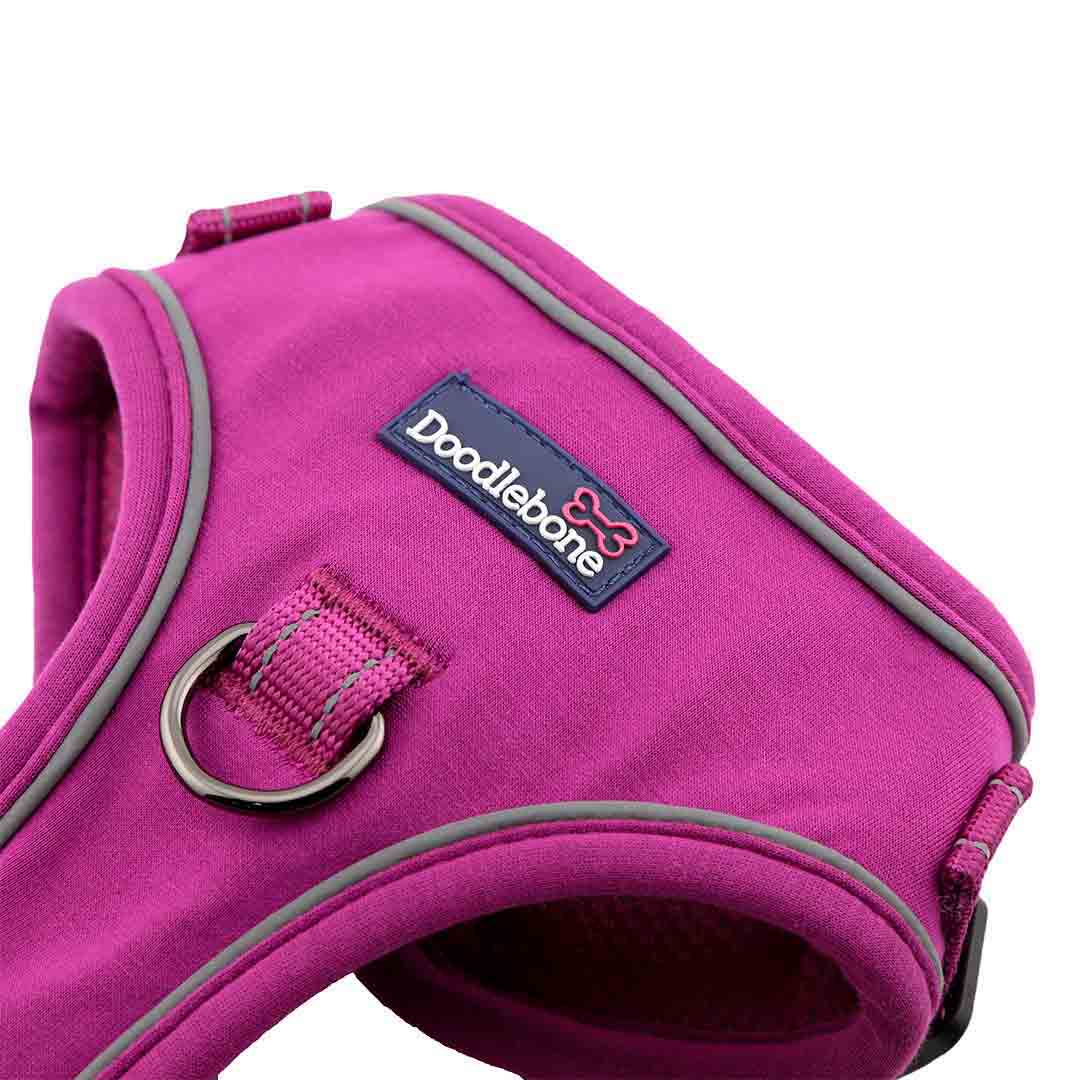 Doodlebone Trendy Tails Stomp Dog Harness Purple 4-7