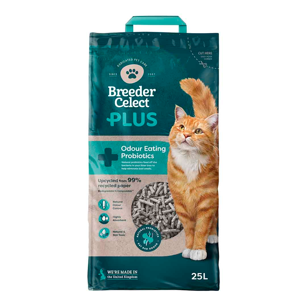 Breeder Celect Plus Probiotic Cat Litter 25L