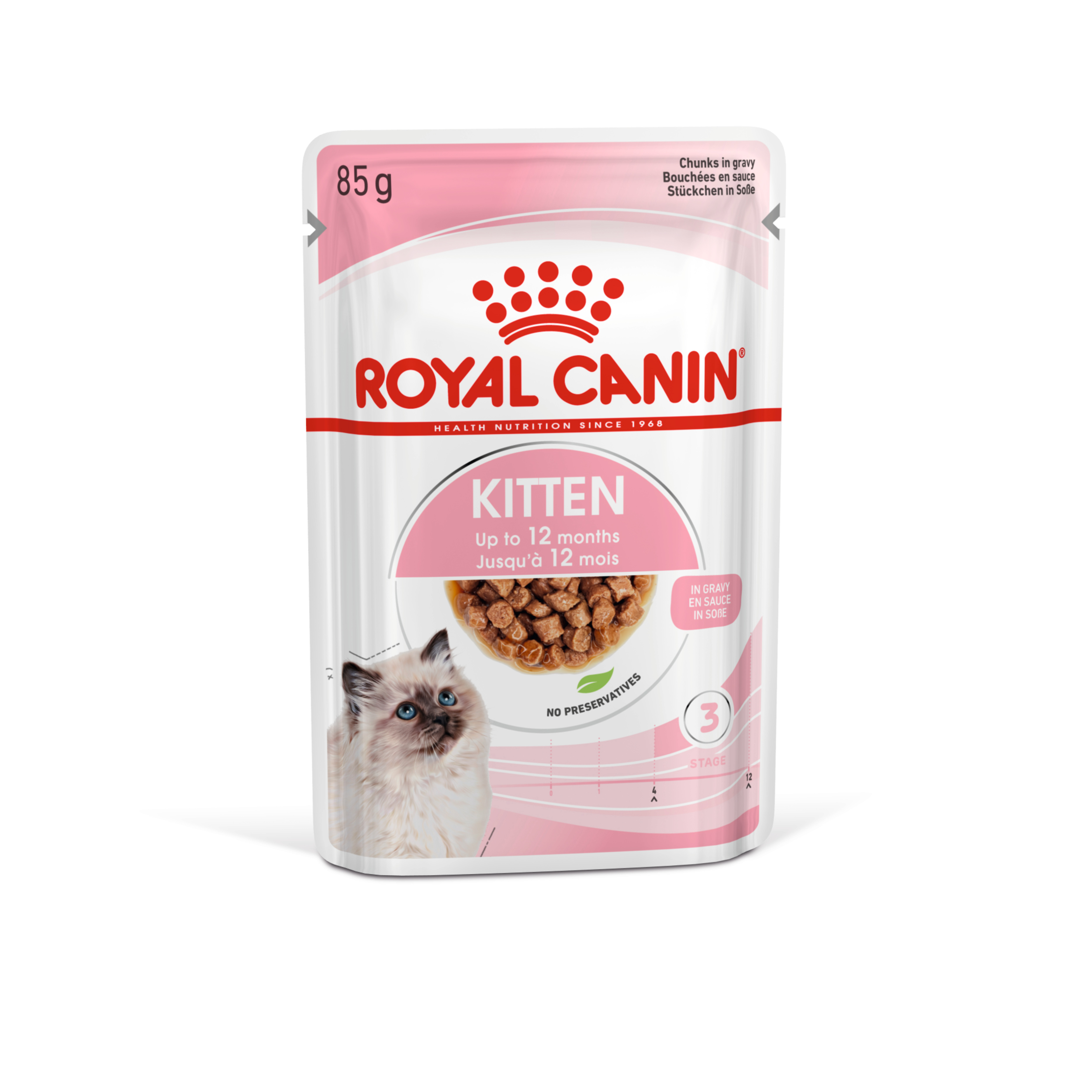Royal Canin Kitten Pouch Multipack in Gravy 48x85g