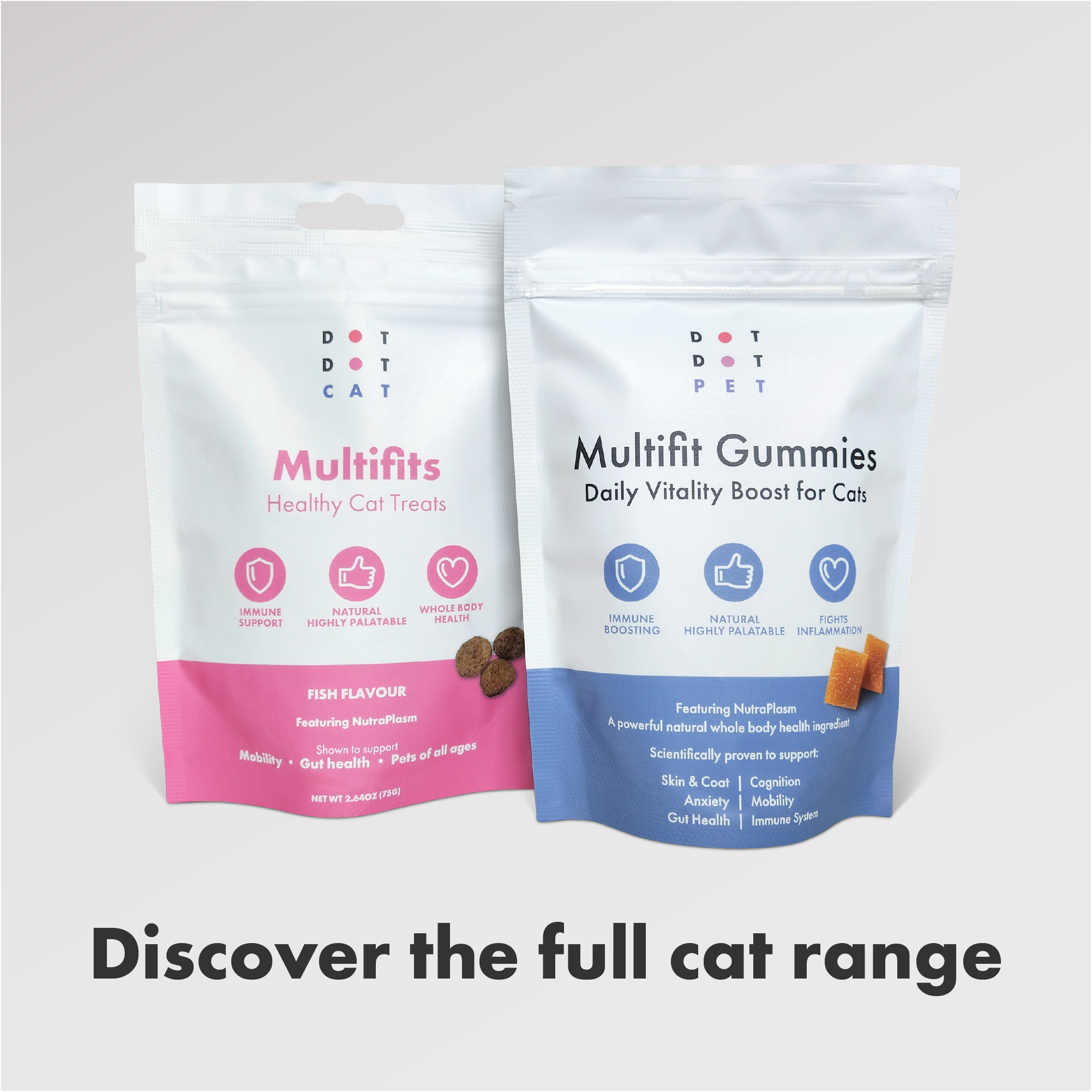 DotDotPet Multifit Multivitamin Gummies Cat 125g
