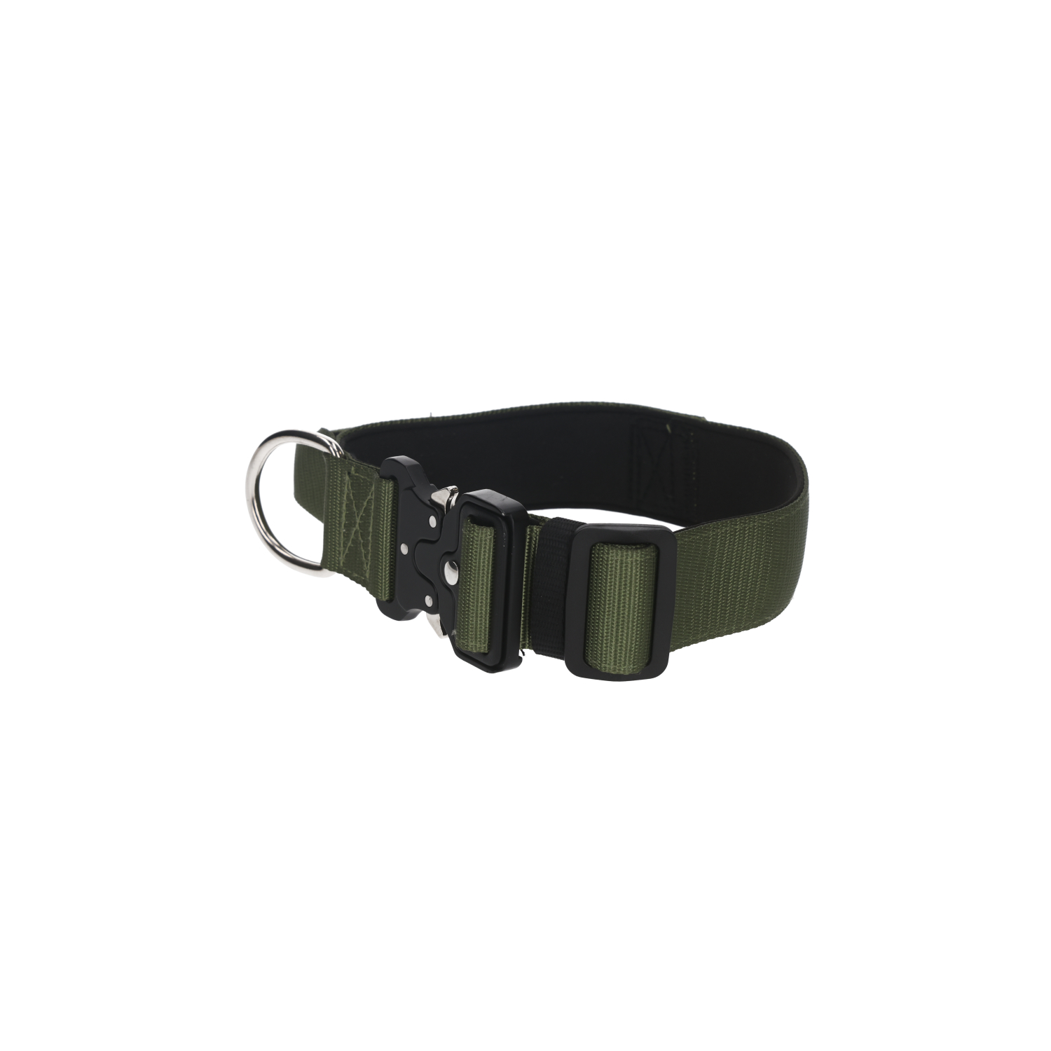 Rufus & Rosie Padded Handle Dog Collar, Small, Khaki