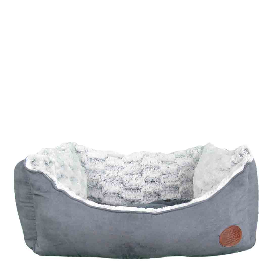 Sung & Cosy Novara Grey Dog Bed, XX-Large 