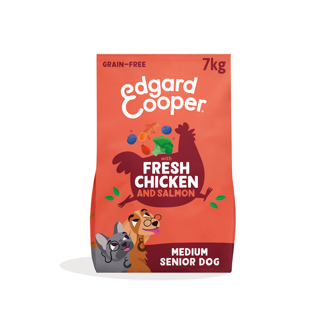 Edgard & Cooper Senior Dry Dog Food Chicken & Salmon 7kg