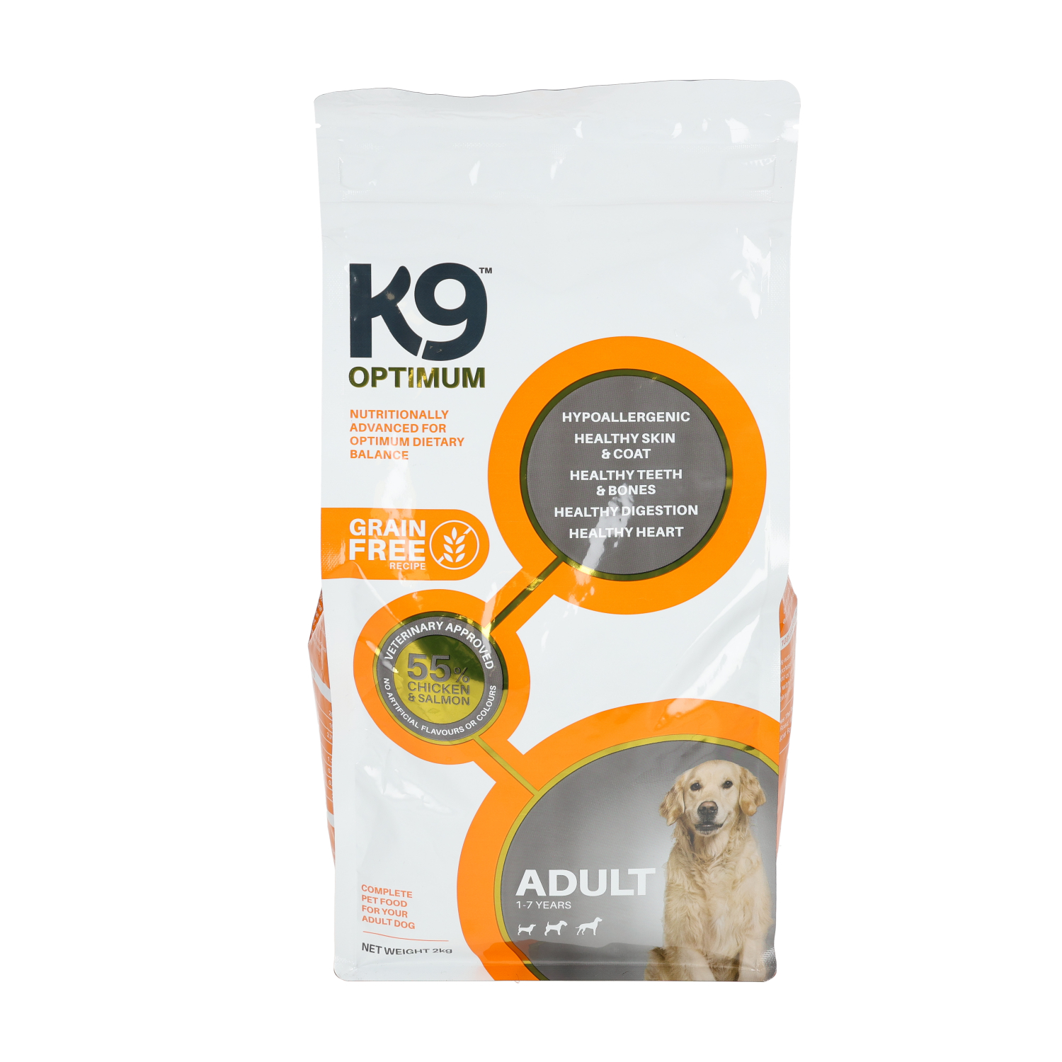 K9 Optimum Grain Free Adult Dog Food, Chicken & Rice, 2kg