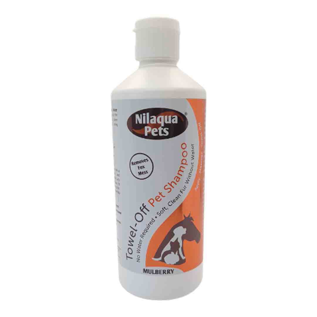 Nilaqua Towel-off Pet  Waterless Shampoo, Mulberry, 500ml