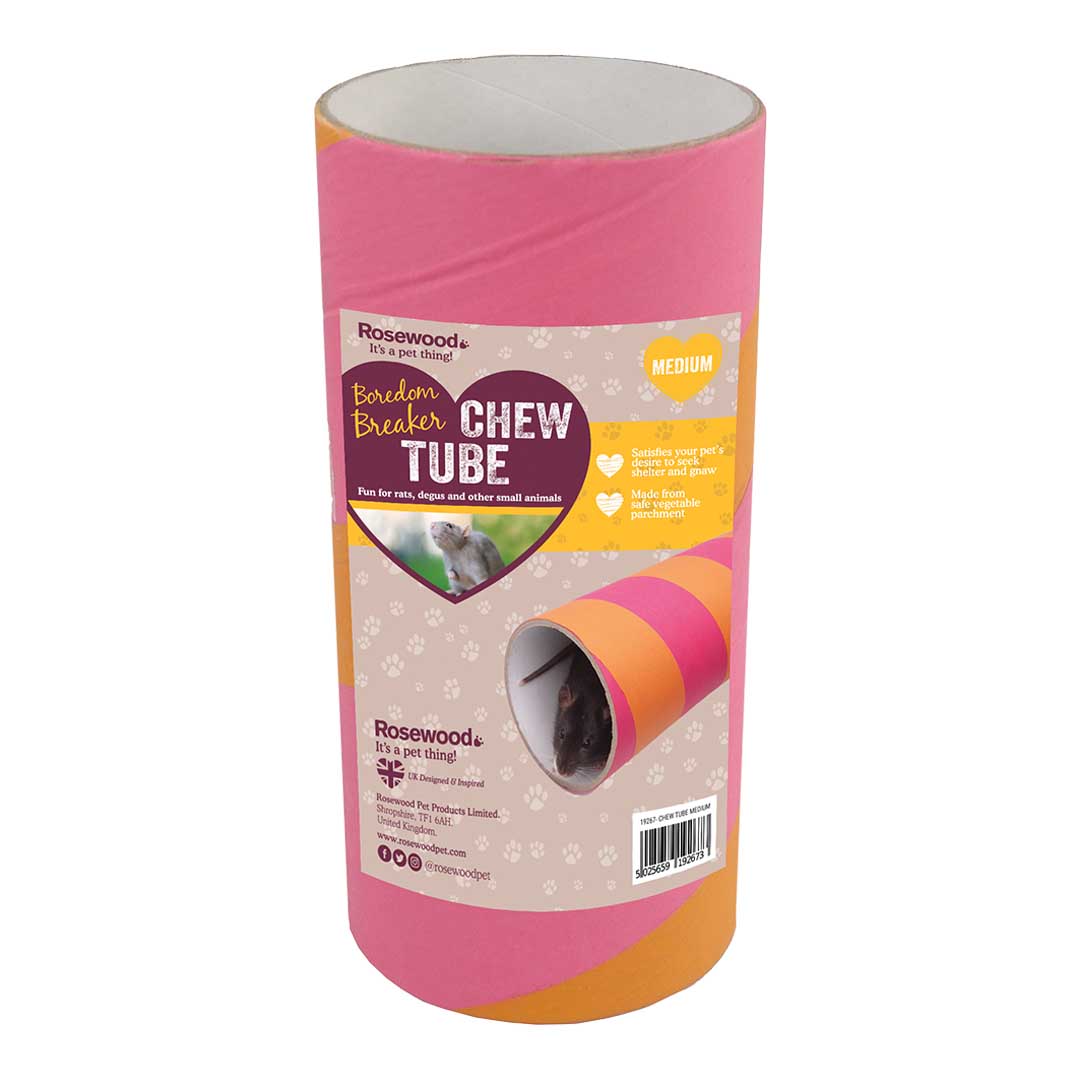 Rosewood Boredom Breaker Chew Tube Rat Medium