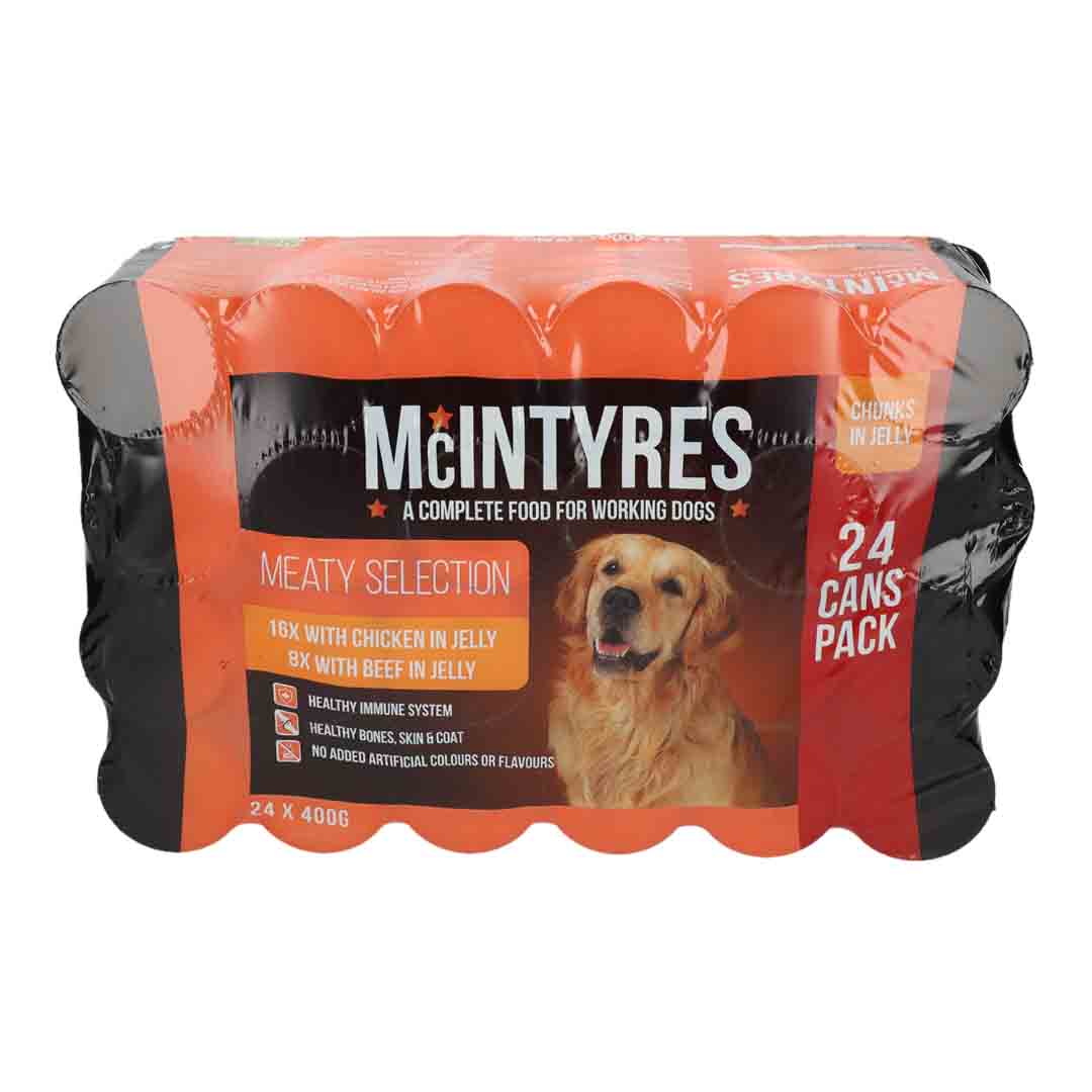 Mcintyres Meaty Selection Wet Dog Food 24x400g