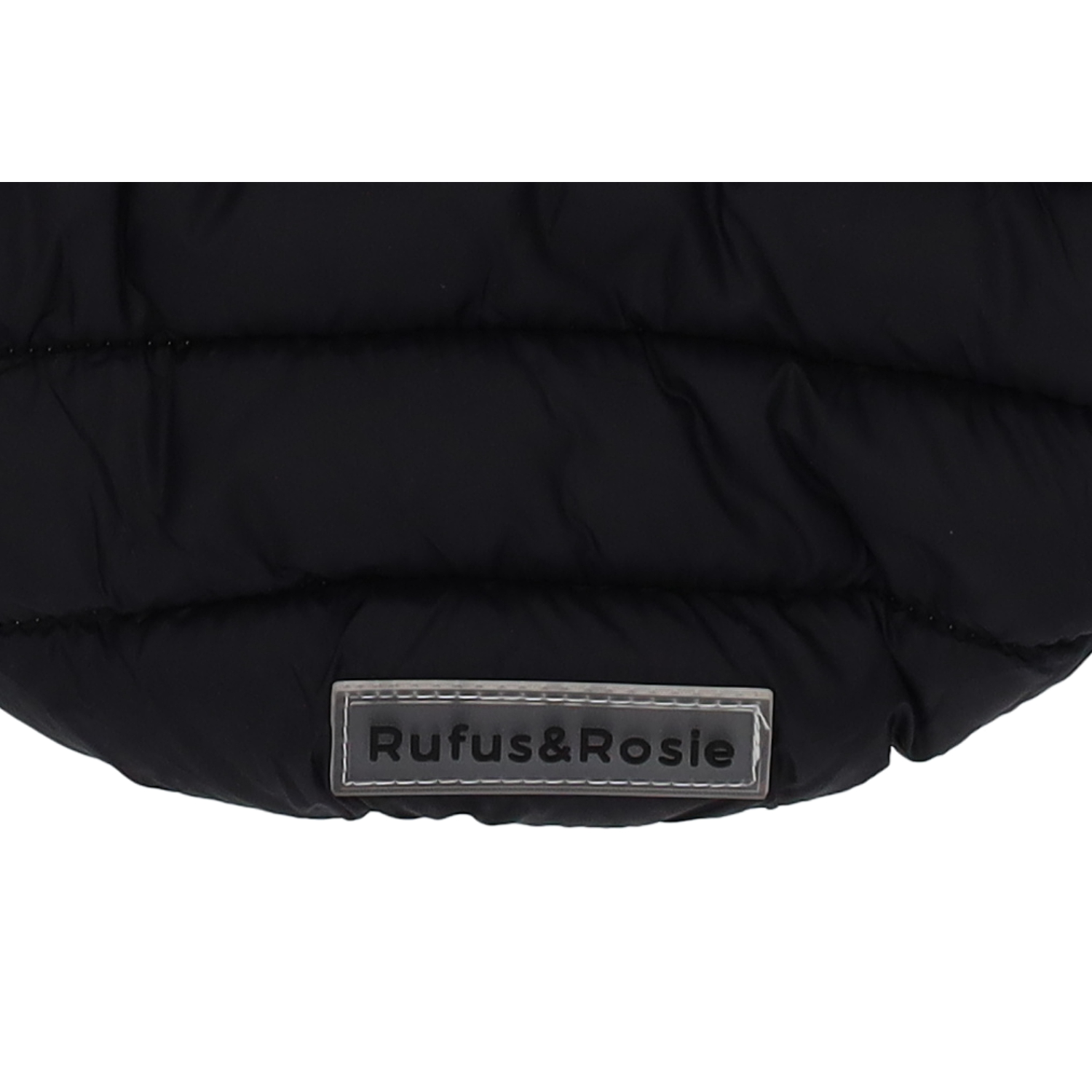 Rufus & Rosie Yellow & Black Dog Puffer Jacket, M+