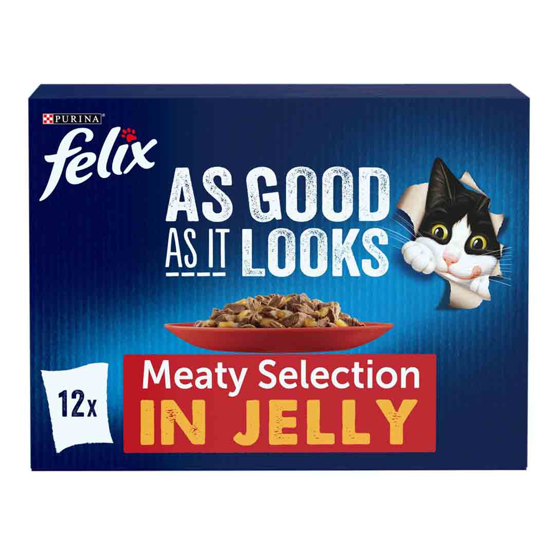 FELIX As Good As it Looks Meaty Selection in Jelly Wet Cat Food 12x85g