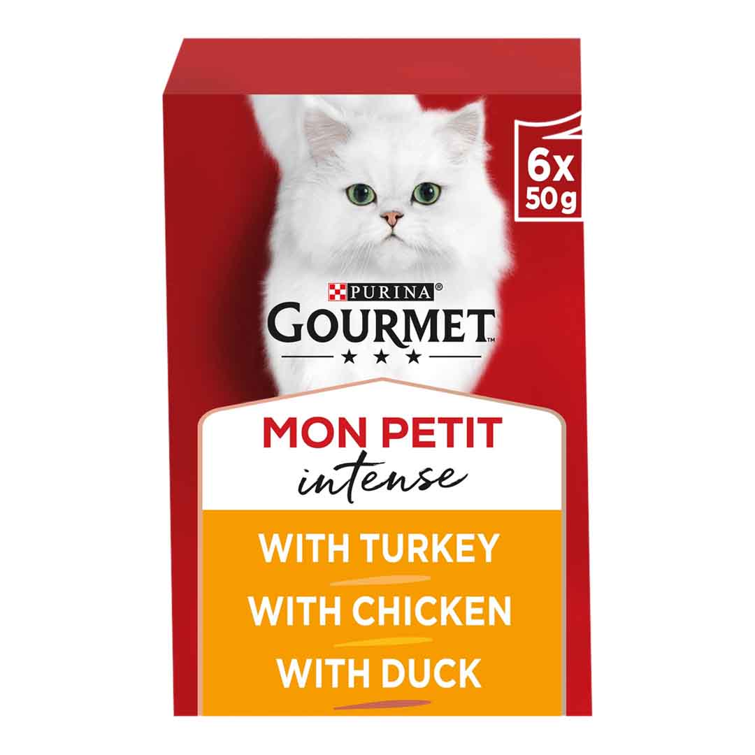 Gourmet Mon Petit Poultry Cat Food 6x50g
