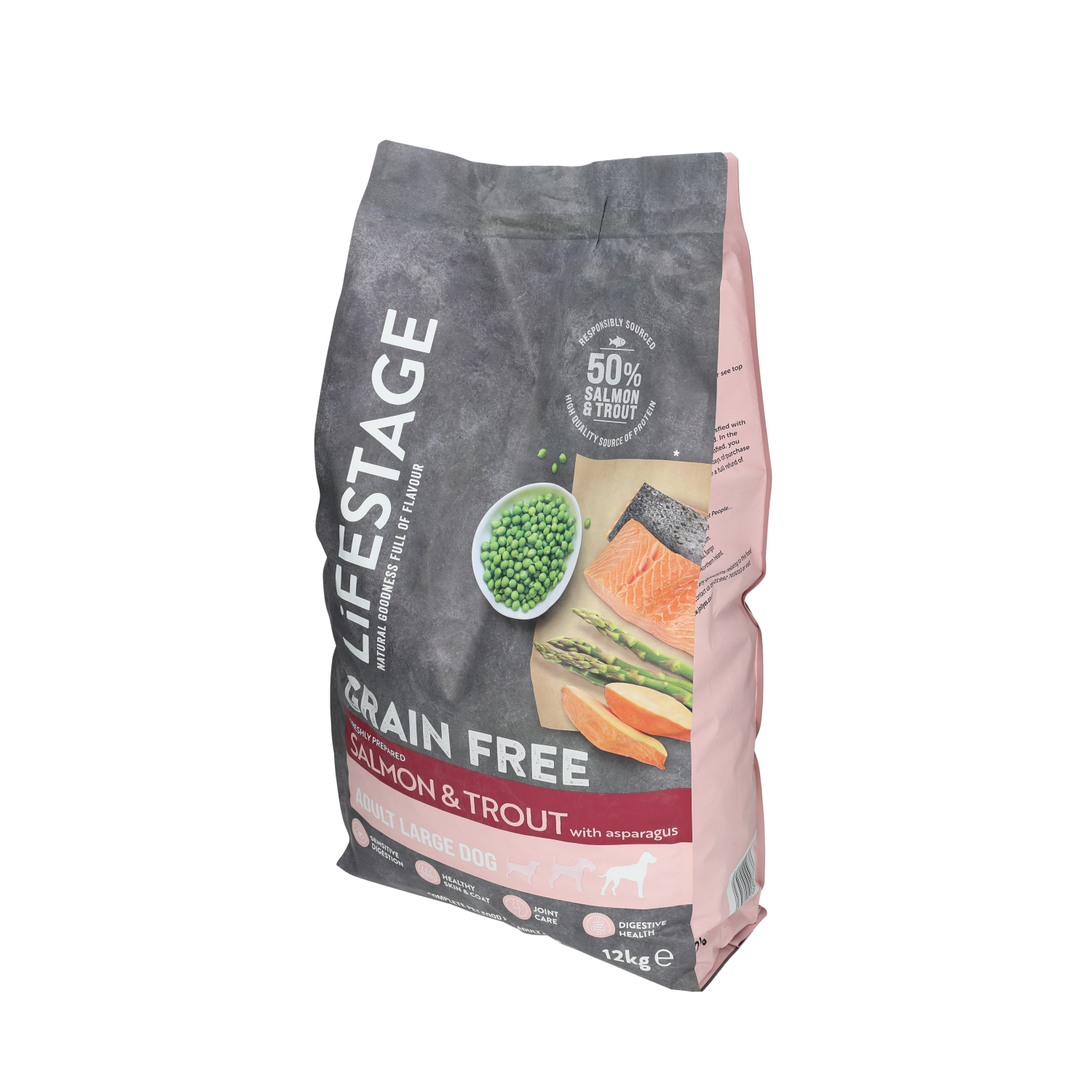 Lifestage Grain Free Dog Food Salmon & Trout with Asparagus 12kg