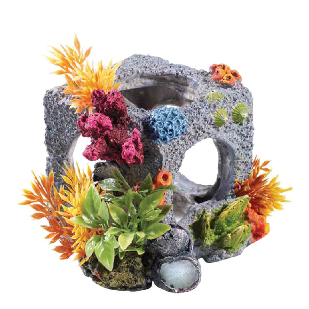 Classic Small Cubic Habitat Aquarium Accessory