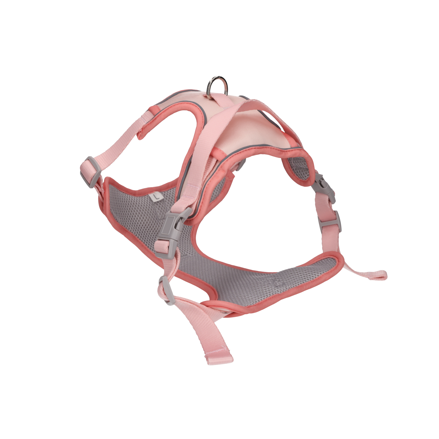 Rufus & Rosie Dog Harness & Lead Set Peach, Large