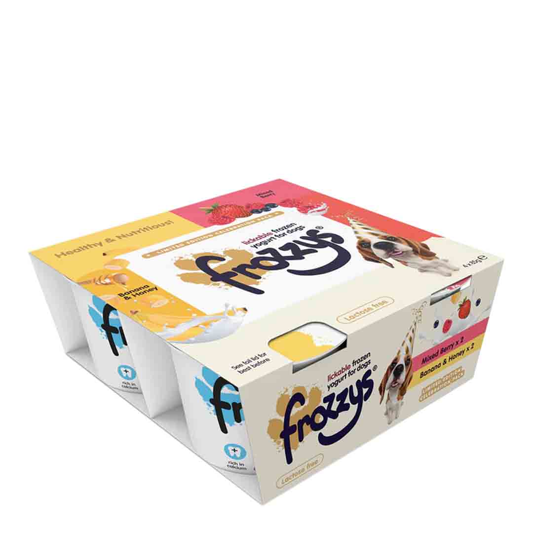 Frozzy's Limited Edition Celebration Frozen Yoghurt Dog Treat, 4x85g