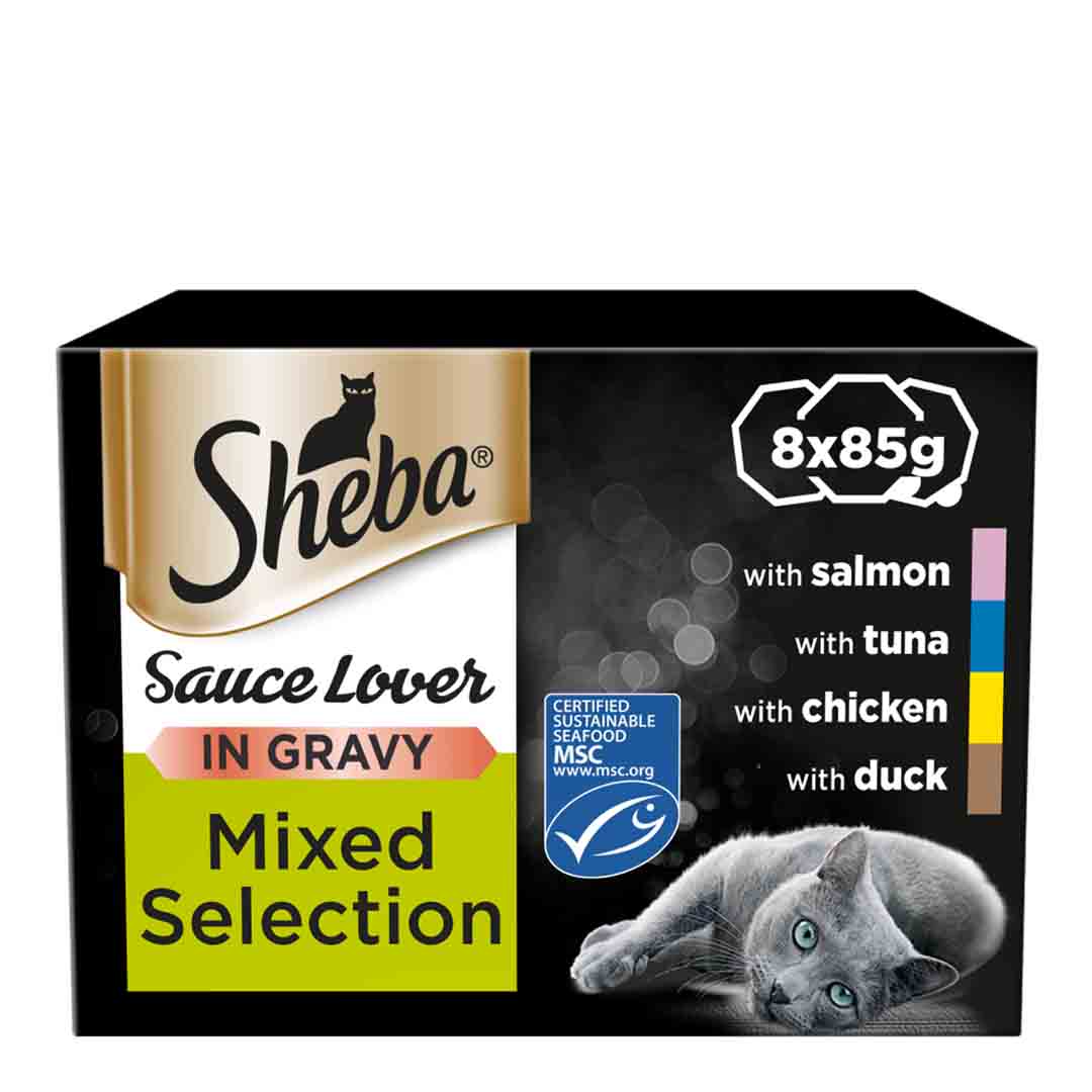 Sheba Sauce Lover Mixed Cat Food 85g