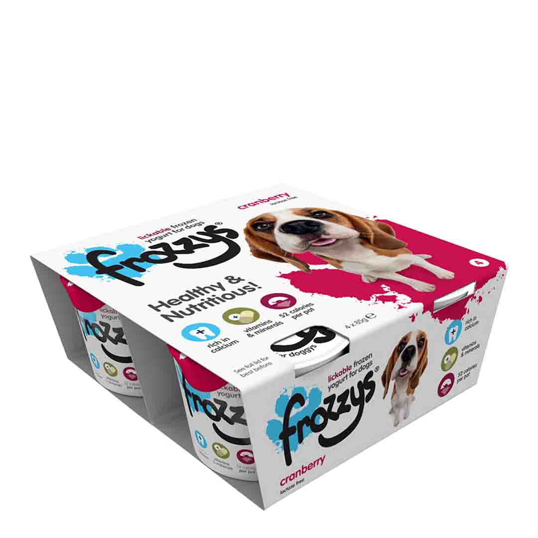 Frozzy's Cranberry Frozen Yoghurt, Dog Treat, 4x85g