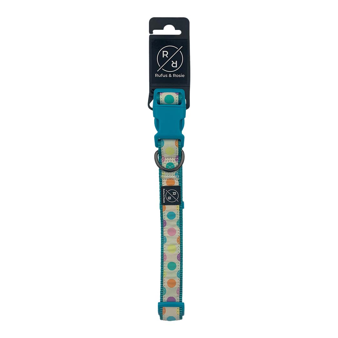 Rufus & Rosie Dotted Padded Collar, Large