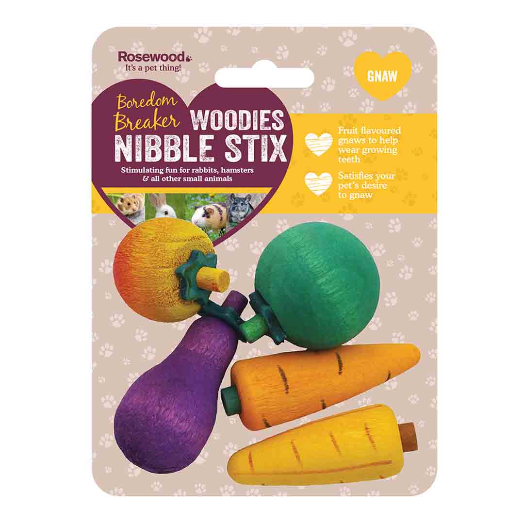 Rosewood Boredom Breaker Woodies 3D Nibble Stix