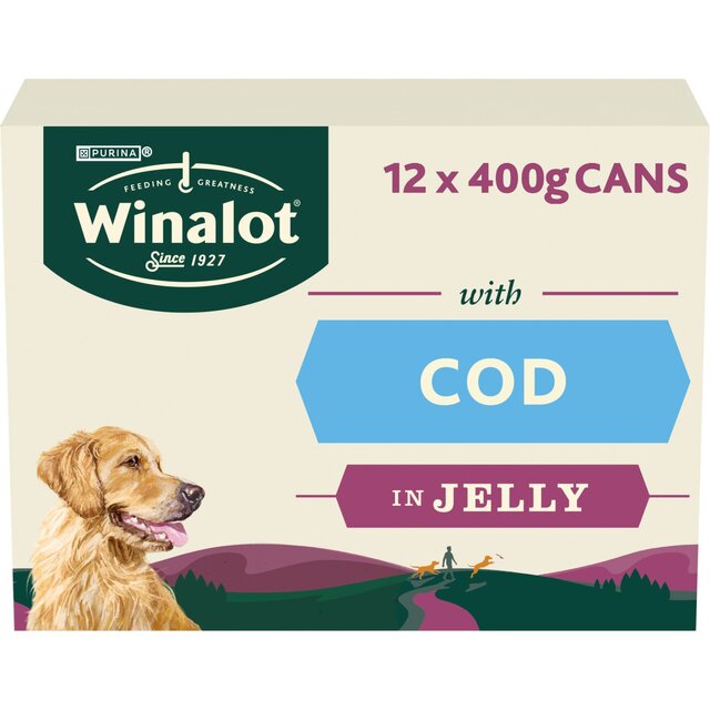 Winalot Classics Mixed in Jelly Cod Wet Dog Food 12x400g