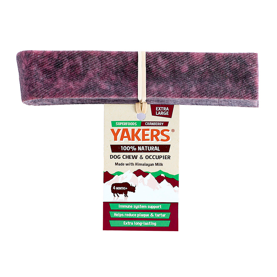 Yakers Cranberry Dog Chew Treat, Extra Large